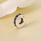 PANDORA Damen-Bead-Zwischenelement Violettfarbene Unendlichkeit 925 Silber Kristall pink - 791724NRP