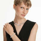 Swarovski Schmuckset Damen Constella Verschiedene Schliffe Weiß Rhodiniert 5738285