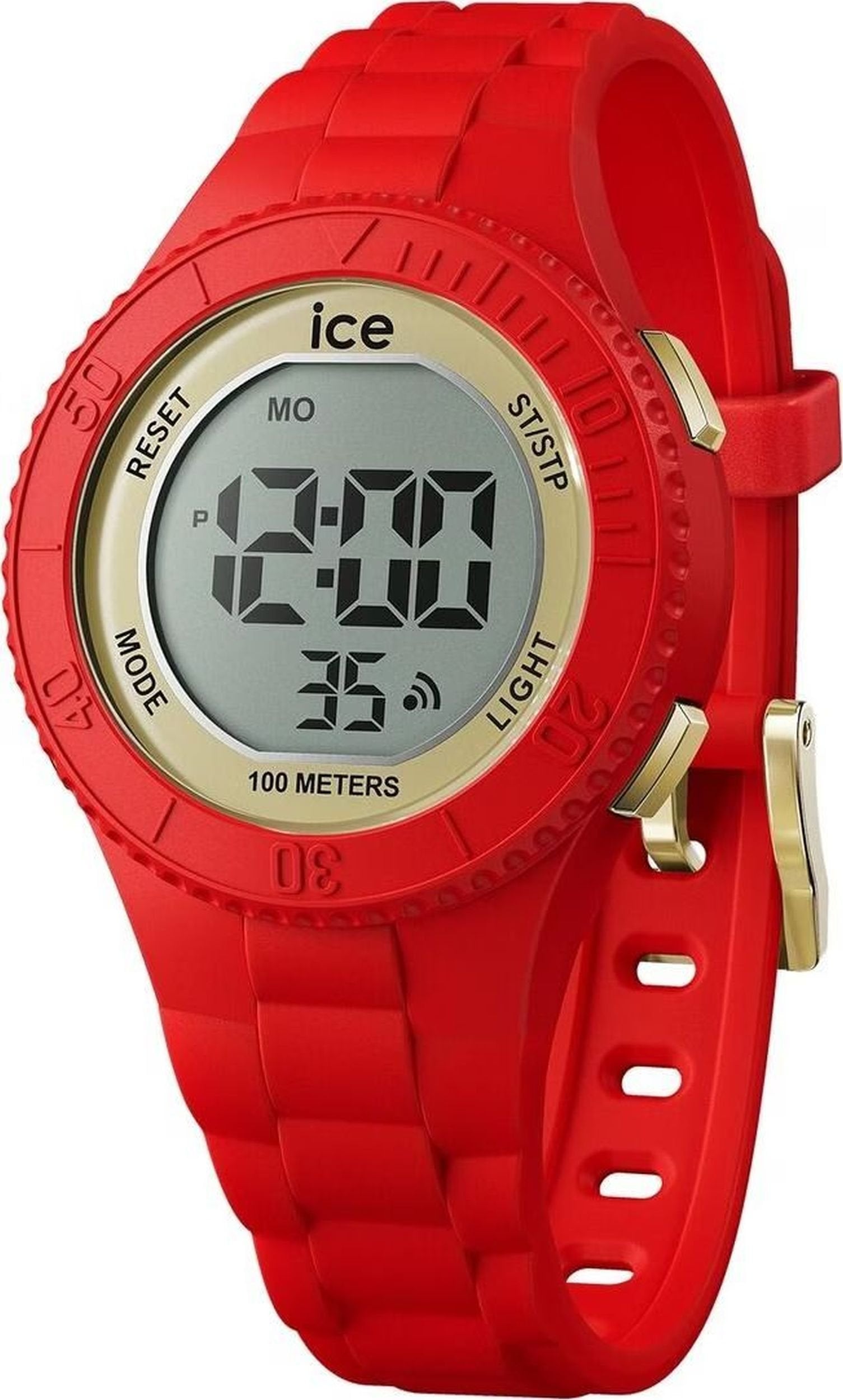 Ice-Watch Digitaluhr Damen ICE digit Red Gold Small rot 021620