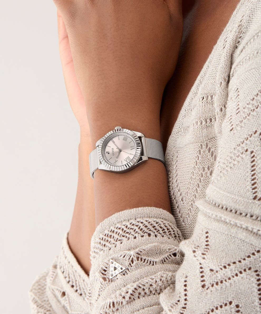 Guess Damen Armbanduhr silber GD MINI LUNA GW0842L1
