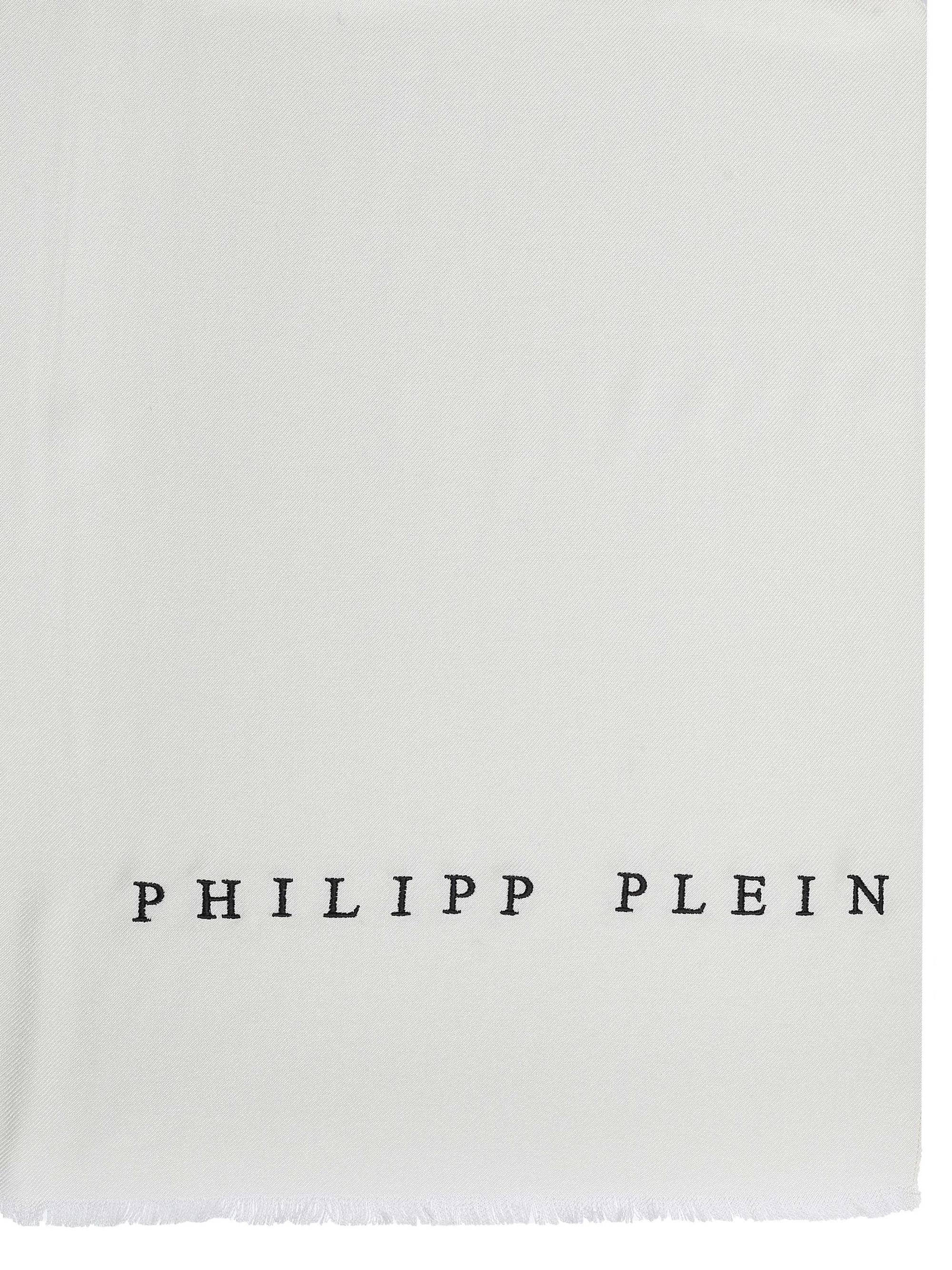 Philipp Plein Schal Halstuch Stola mit gesticktem Logo