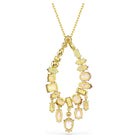 Swarovski Halskette Unisex Gema Anhänger Mehrfarbig Goldlegierungsschicht 5741589