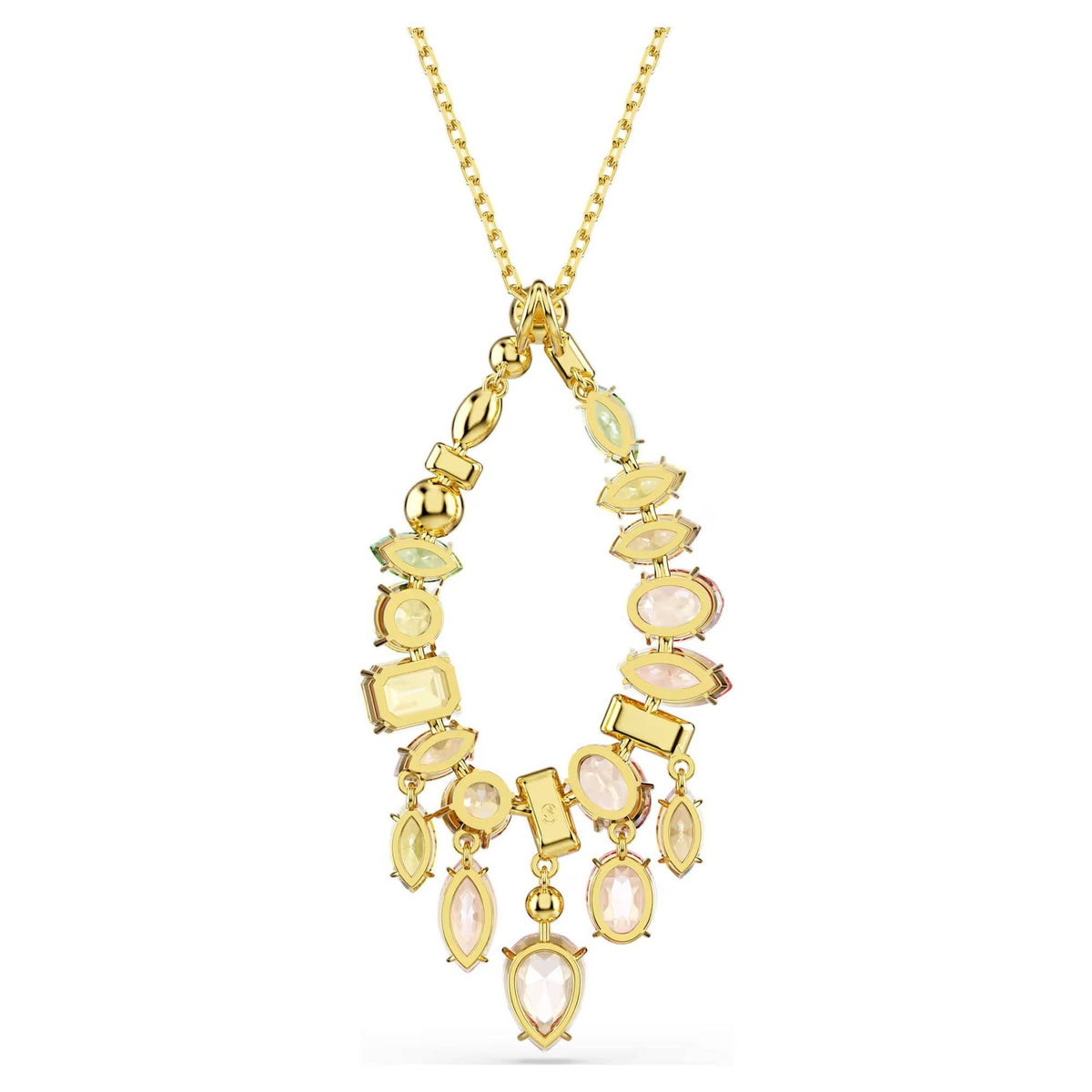 Swarovski Halskette Unisex Gema Anhänger Mehrfarbig Goldlegierungsschicht 5741589