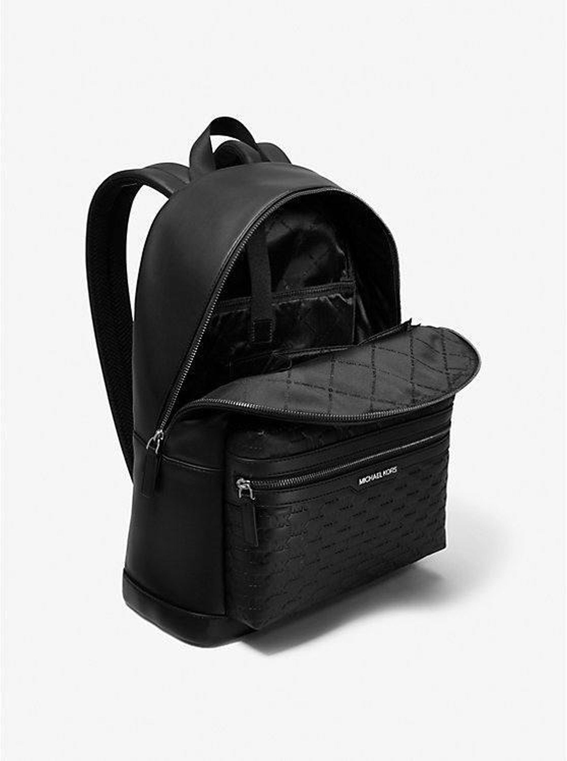 Michael Kors Rucksack Unisex Cooper Logo Embossed Backpack Schwarz 37S5LCOB2U-BLACK-OS