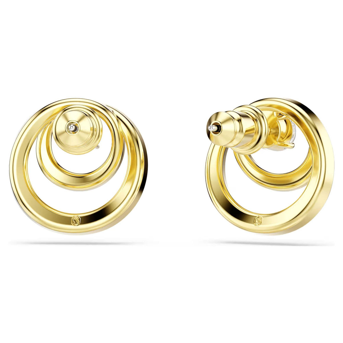 Swarovski Ohrstecker Damen Hyperbola Ohrstecker Rundschliff Weiß Goldlegierungsschicht 5740407