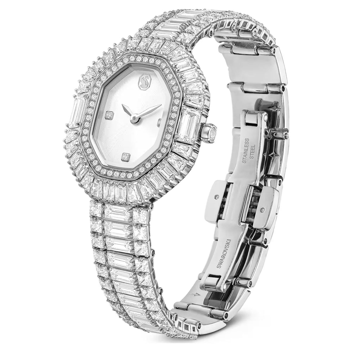 Swarovski Uhr Damen Matrix Octagon Silber 5724516