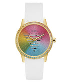Guess Damen Armbanduhr Silicon 40 mm Rainbow GW0589L1