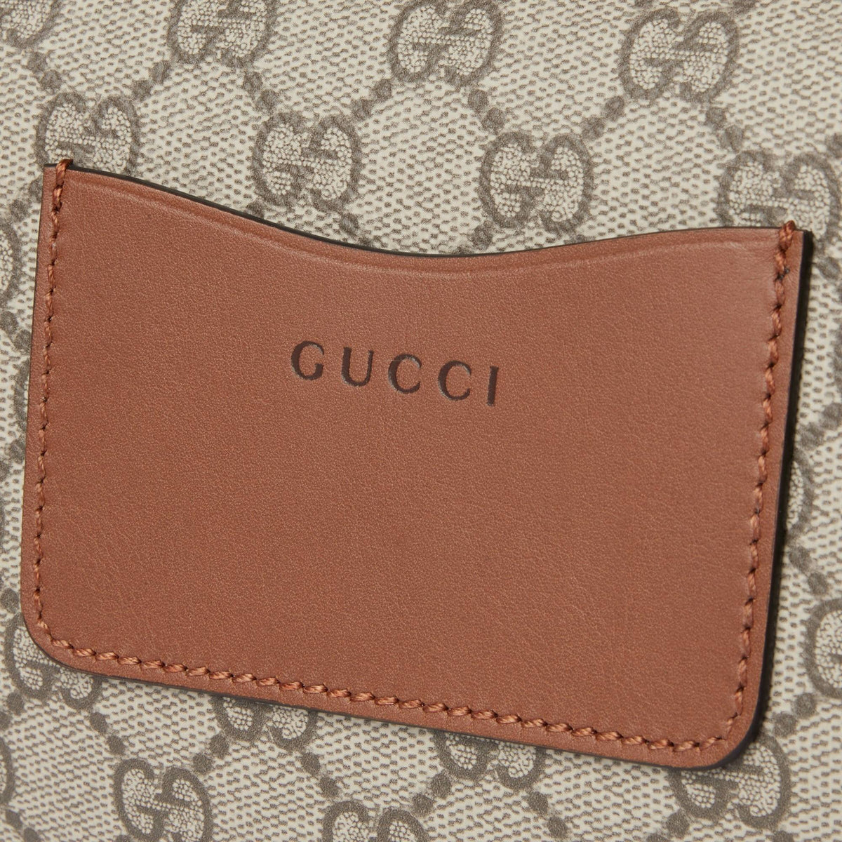 Gucci Gürteltasche Unisex GG Emblem Small Belt Bag Beige Braun 821165 FAEEC 9786