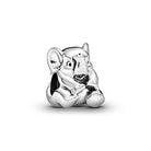 PANDORA Glücklicher Elefant Charm Sterling-Silber 10,6 x 12,2 x 9,8 mm (T/H/B)