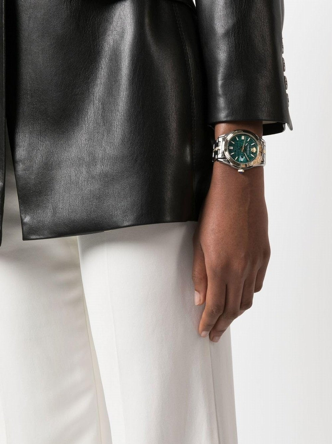 Versace Herren Analog Armbanduhr Greca Time