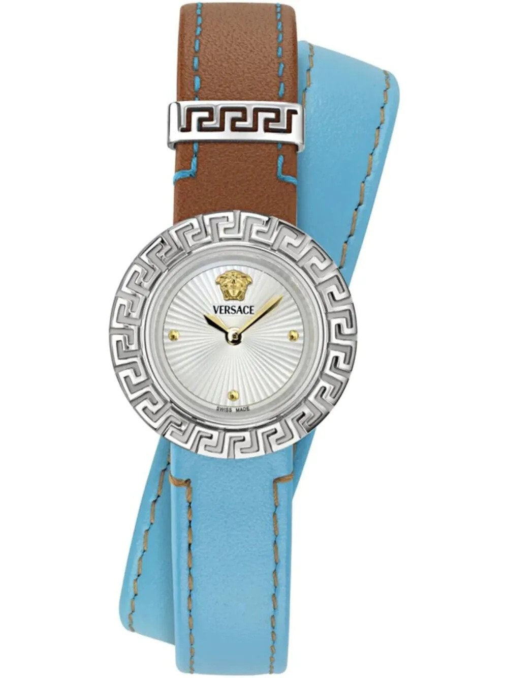 Versace La Greca VE8C00324 Damenuhr Silber 28 mm