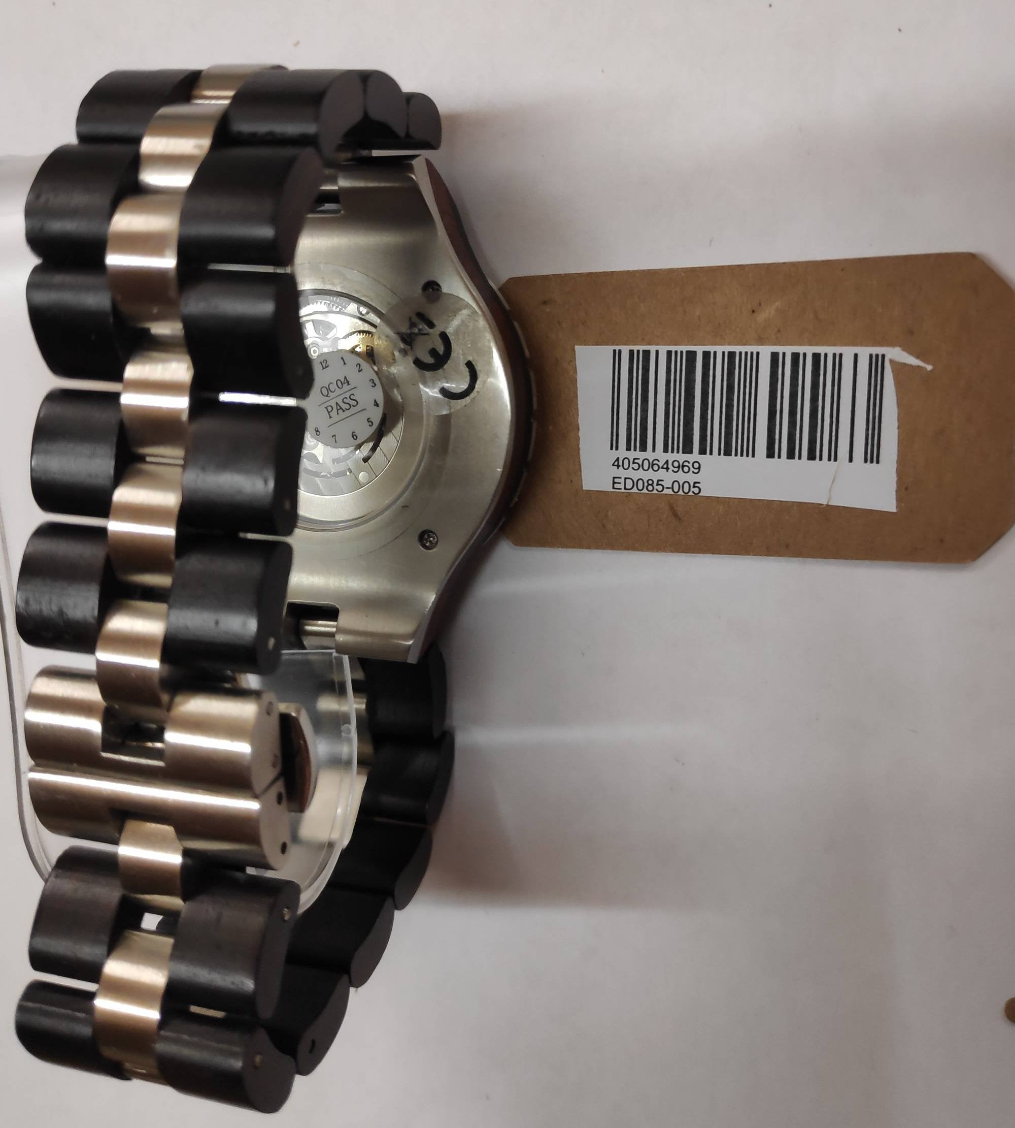 Edenhölzer Holzuhr Herren Armbanduhr Automatik Waiheke Holzarmband ED085-005