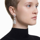 Swarovski Mesmera Drop-Ohrhänger für Damen, Weiß, Rhodiniert, Artikelnummer 5652038
