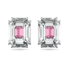 Swarovski Damen Ohrringe Chroma Ohrstecker Oktagon-Schliff, Rosa, Rhodiniert  5600627