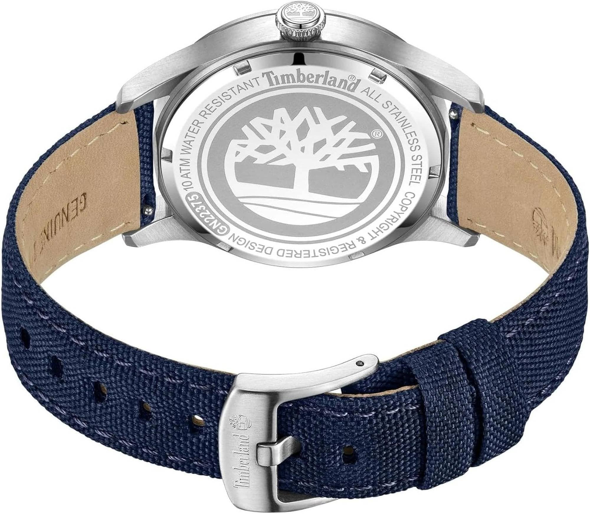 Timberland Herrenuhr Cornwall Silber Blau TDWGN2237505