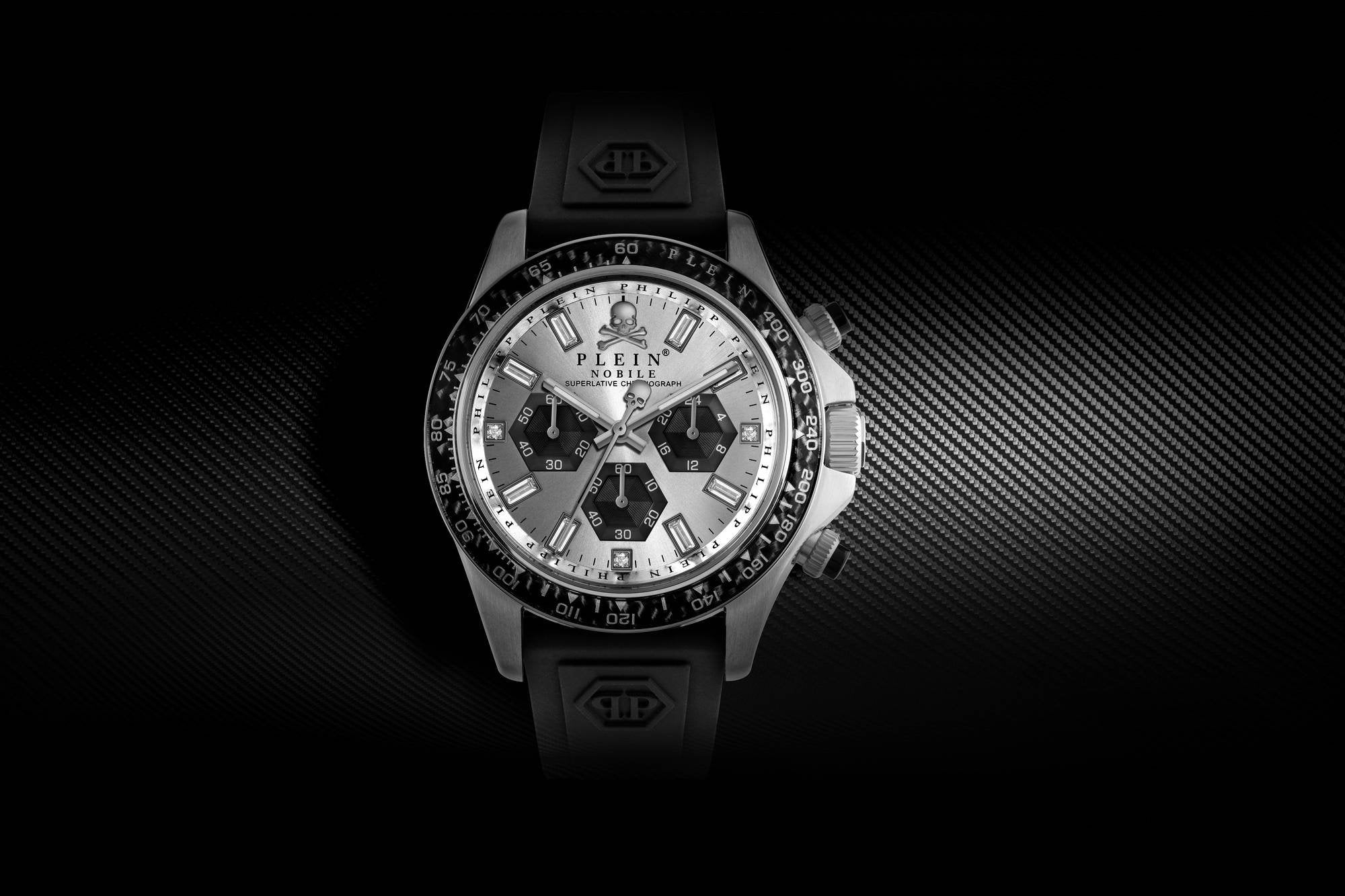 Philipp Plein Herrenuhr Nobile Racing Carbon Fiber