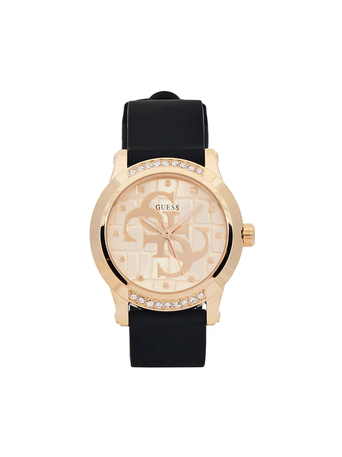 Guess Armbanduhr Damen Annette Analog Bicolor Silber Gold GW0860L1