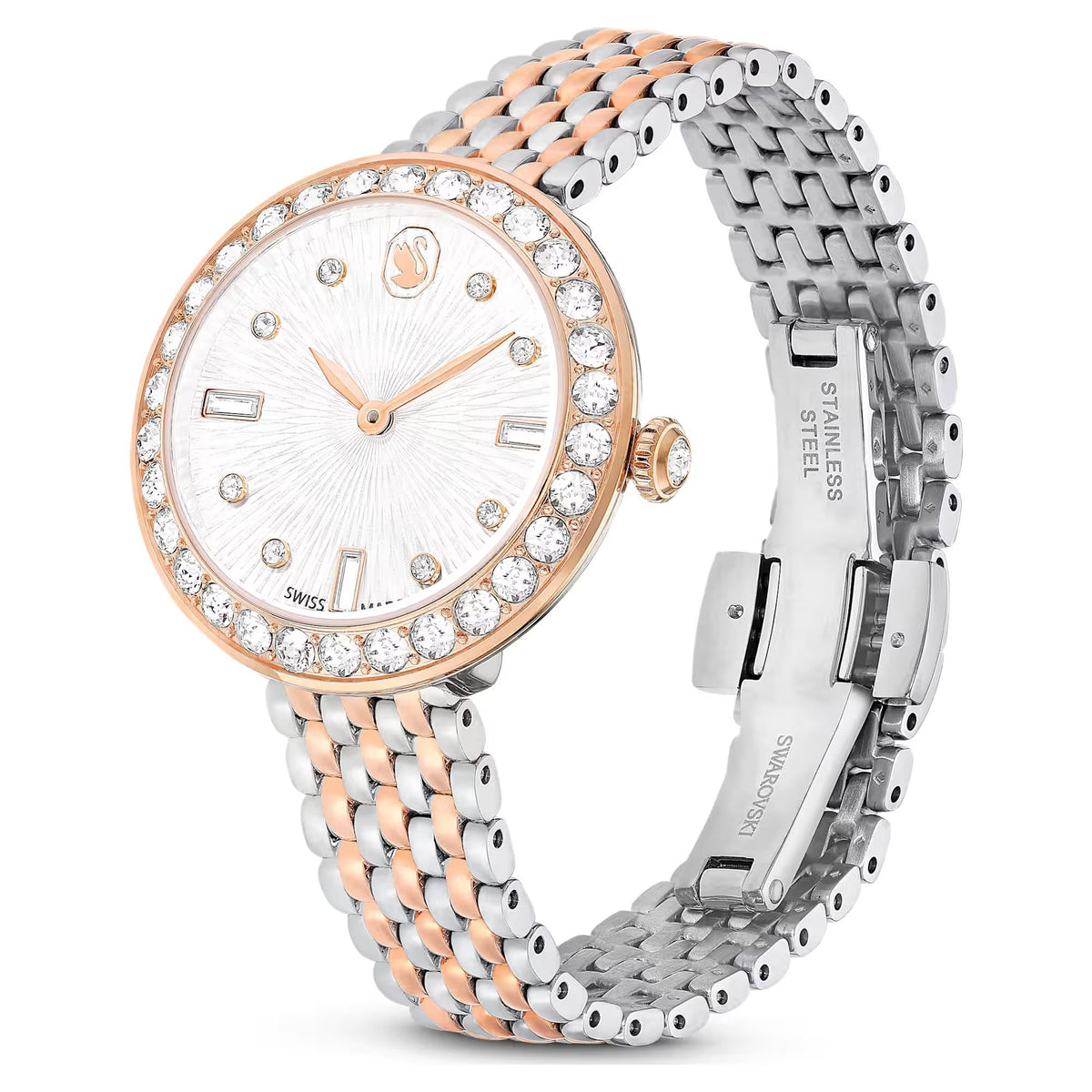 Swarovski Armbanduhr Damen Matrix tennis 7-link rosé bicolor 5672971