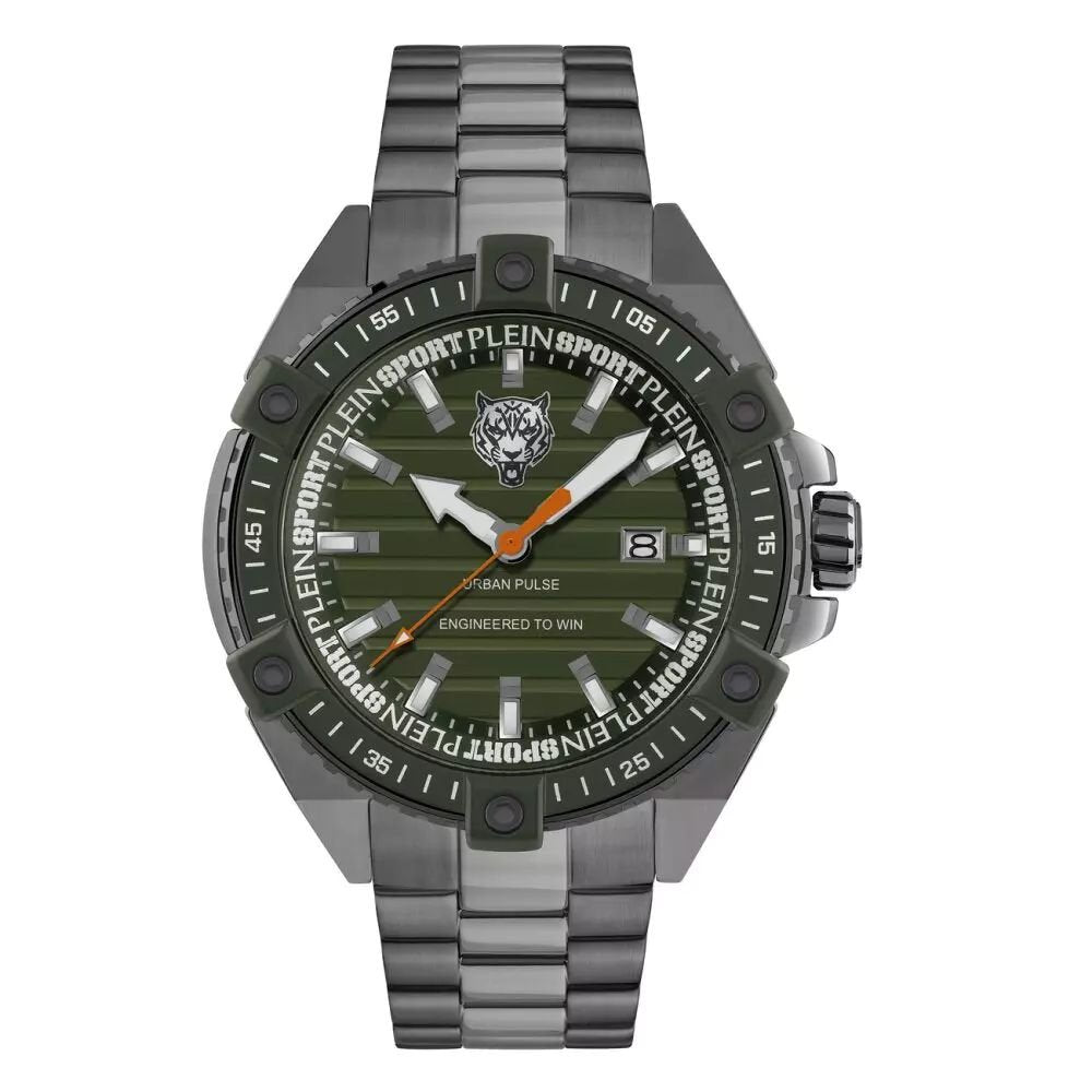 Philipp Plein Uhr Herren Urban Pulse PSFDA0624 Grün/Grau