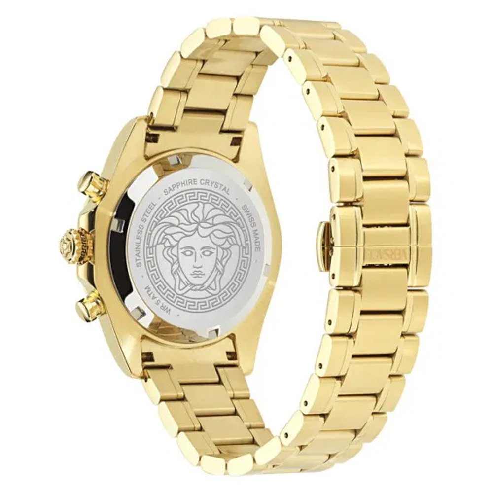 Versace Uhr Herren CHRONO X Chronograph Goldfarben VE9K01324