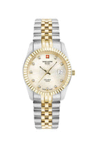 Swiss Alpine Military by Grovana Armbanduhr Damen Solaris Bicolor Perlmutt 7716.1243