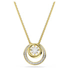 Swarovski Halskette Damen Hyperbola Weiß Goldfarben 5738248