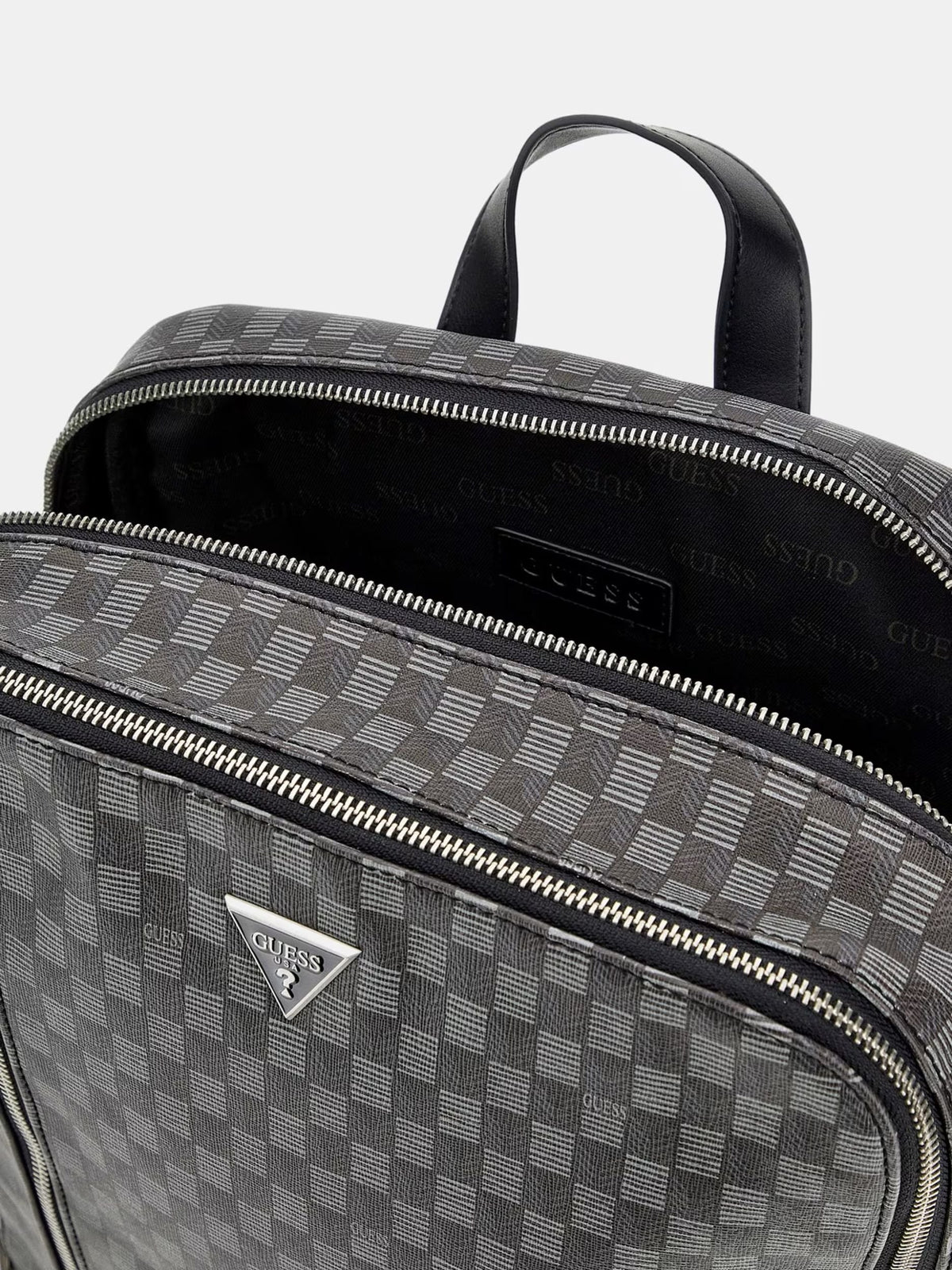 GUESS Freizeit Rucksack Unisex Torino Jet Set Eco Backpack Schwarz HMJESEP4161‑BLA