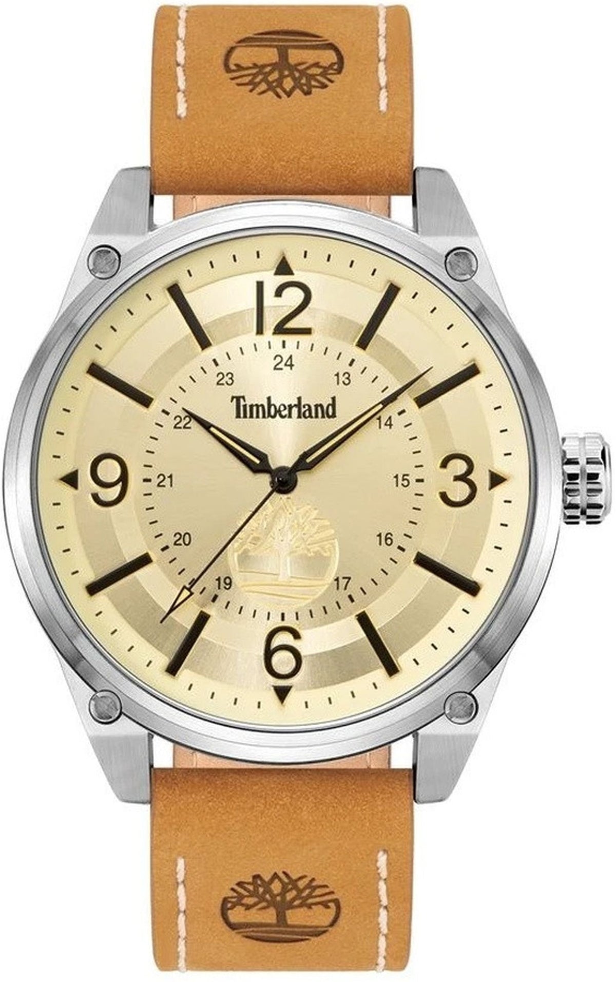 Timberland Analoguhr Herren Palmyra-Z Silberfarben Beige Braun TDWGA9000601M