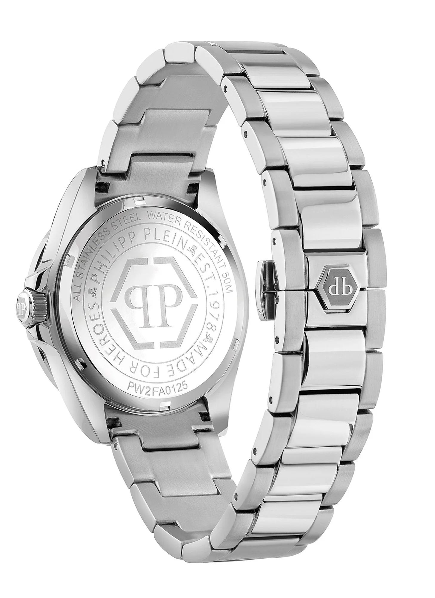 Philipp Plein Damenuhr Lady Empire PW2FA0125 Silber / Blau (Edelstahl)