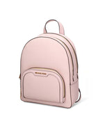 Michael Kors Rucksack Damen Jaycee Medium Genarbtes Leder Rucksack Rosa 35S2G8TB2L