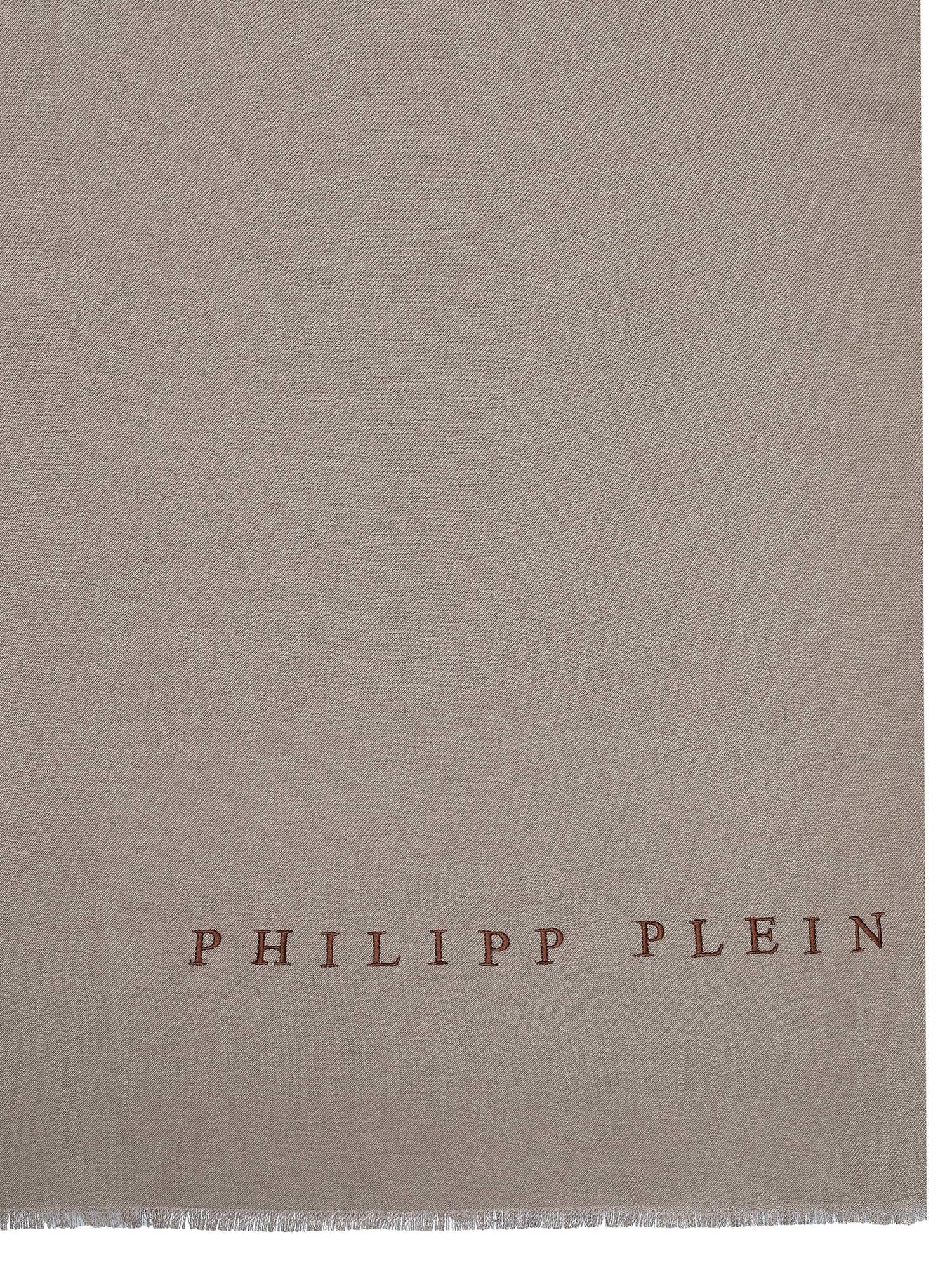 Philipp Plein Schal Halstuch Stola mit gesticktem Logo