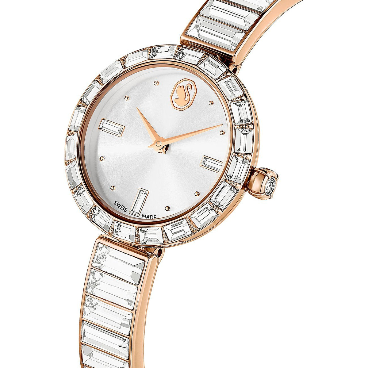 Swarovski Armbanduhr Damen Matrix bangle White roségold 5677484