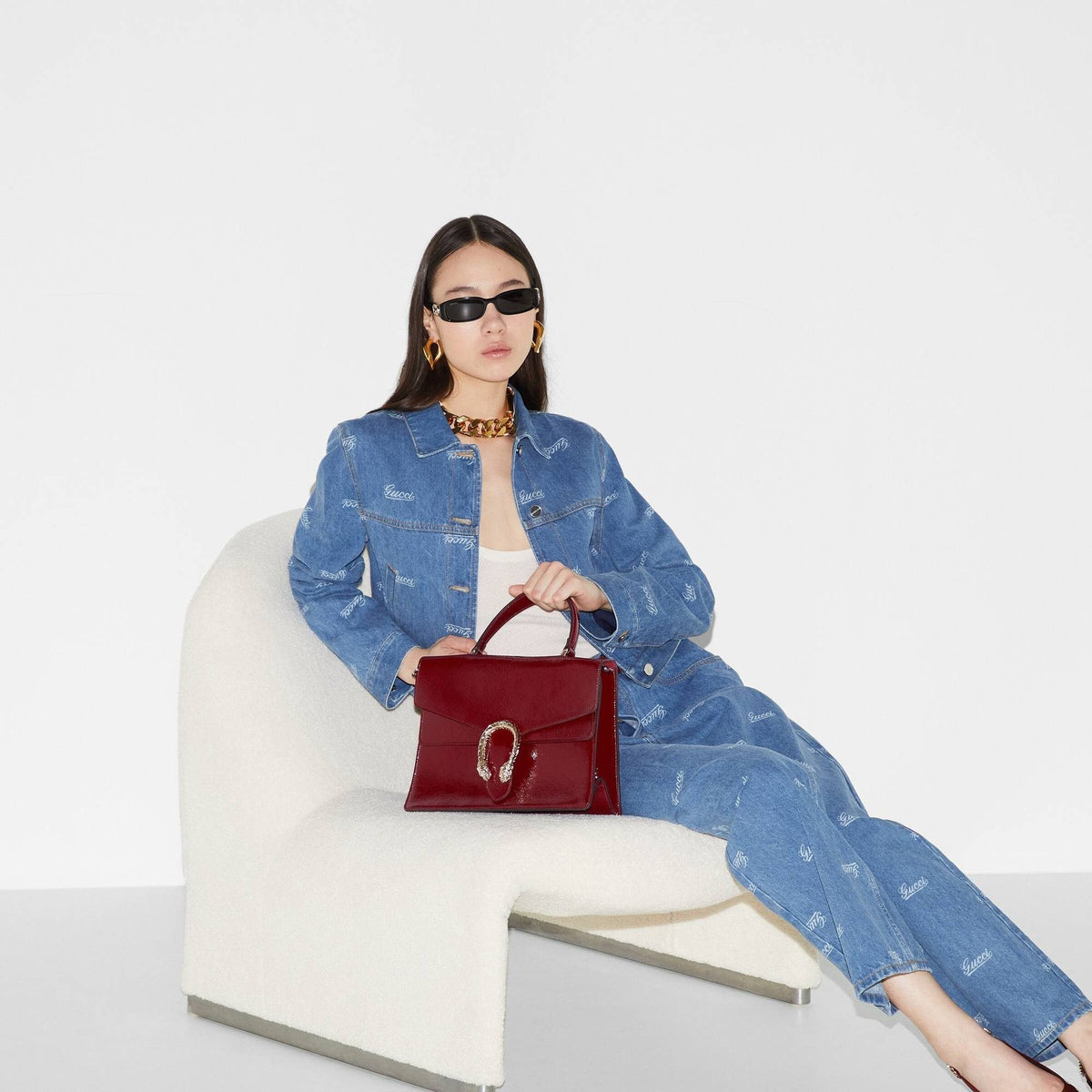 Gucci Tasche Dionysus Medium Top Handle Rosso Ancora 795007-0AAA8-6207