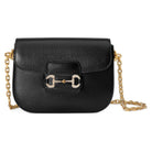 Gucci Handtasche Damen Gucci Horsebit 1955 Mini Shoulder Bag Schwarz 675801-AACSV-1155