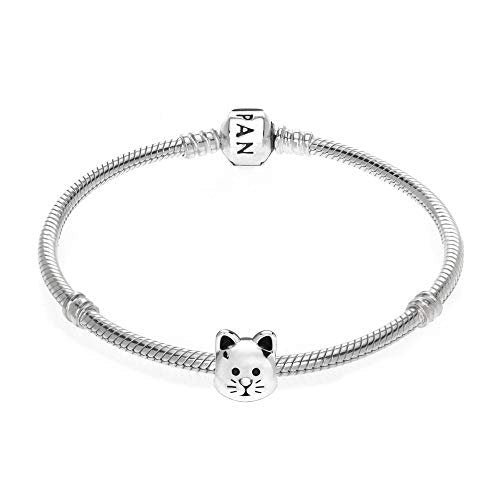 PANDORA Kätzchen Charm Sterling-Silber 10 x 11,5 x 9,8 mm (T/H/B)