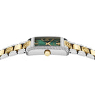 Versace VEKSA0526 Black dial Medusa head and Versace logo at 12h.