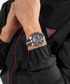 Guess Herren Armbanduhr Silber Multifunktion Resistance GW0714G1