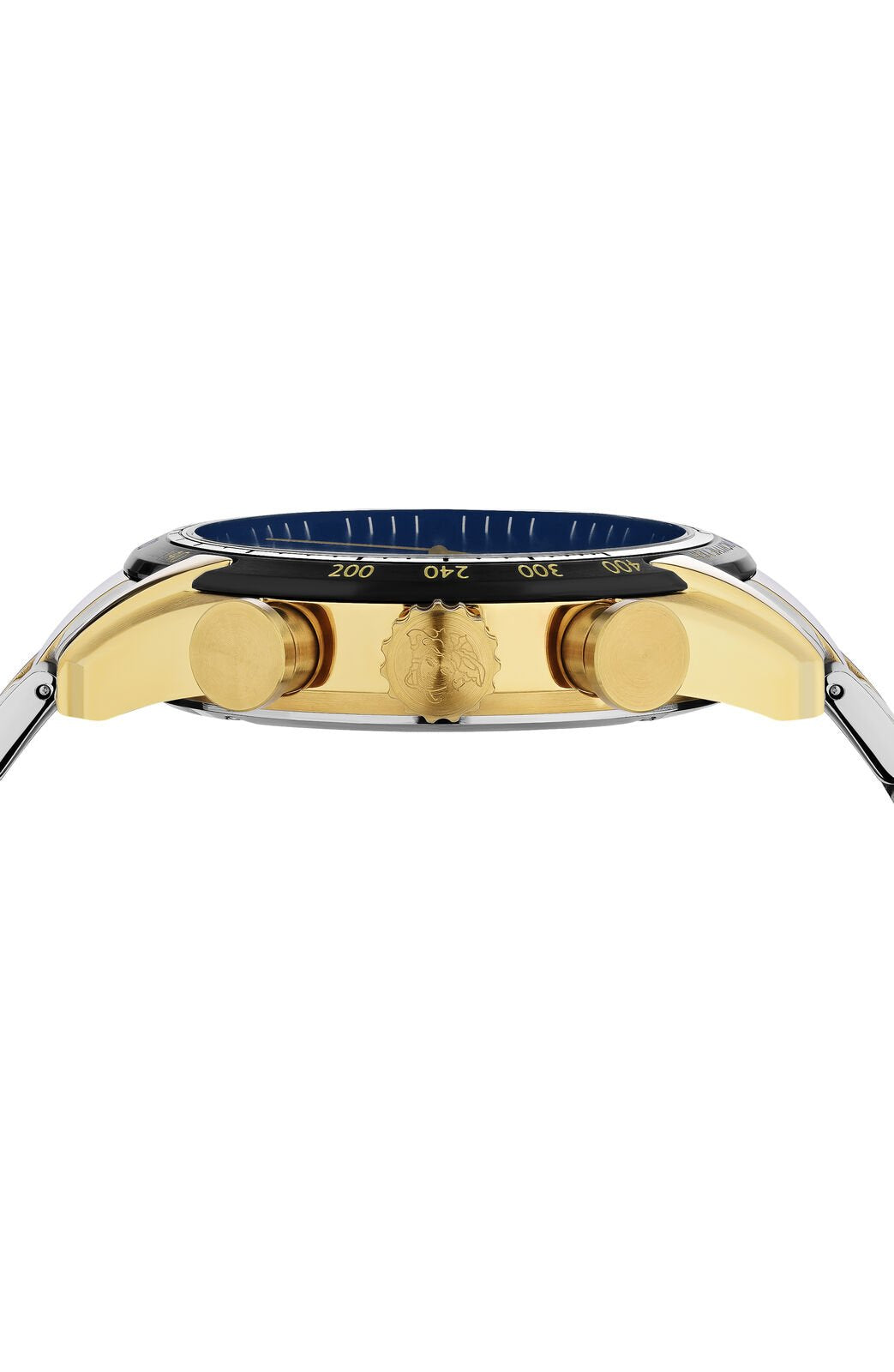 Versace Herren Armbanduhr Chronograph V-RAY bicolor, blau 44 mm VE2I01021