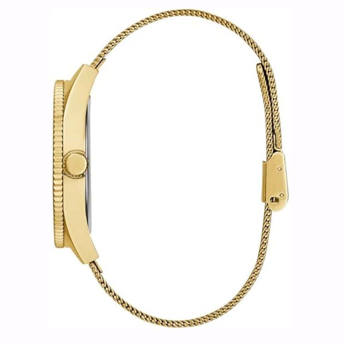 Guess Herren Armbanduhr  Noble gold, grün GW0495G4
