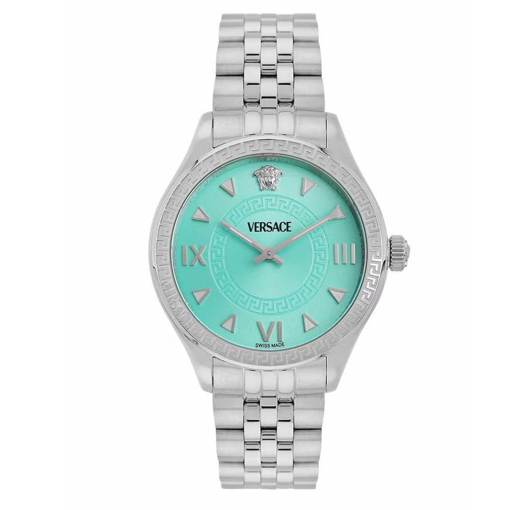 Versace Uhr Damen Hellenyium Lady silber, türkis VE2S00925