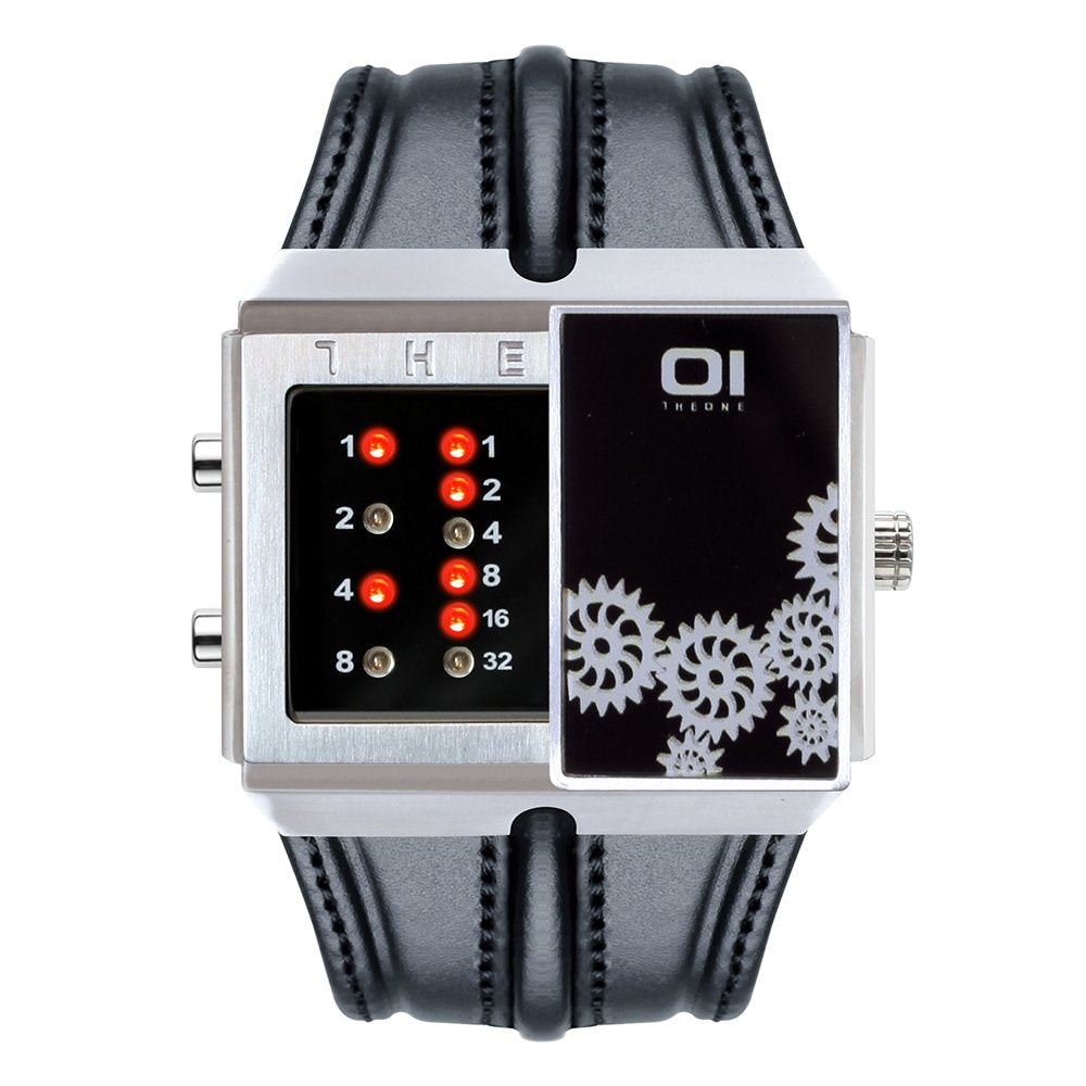 THE ONE Uhr Herren Binär-Armbanduhr Slider Watch SD126R1