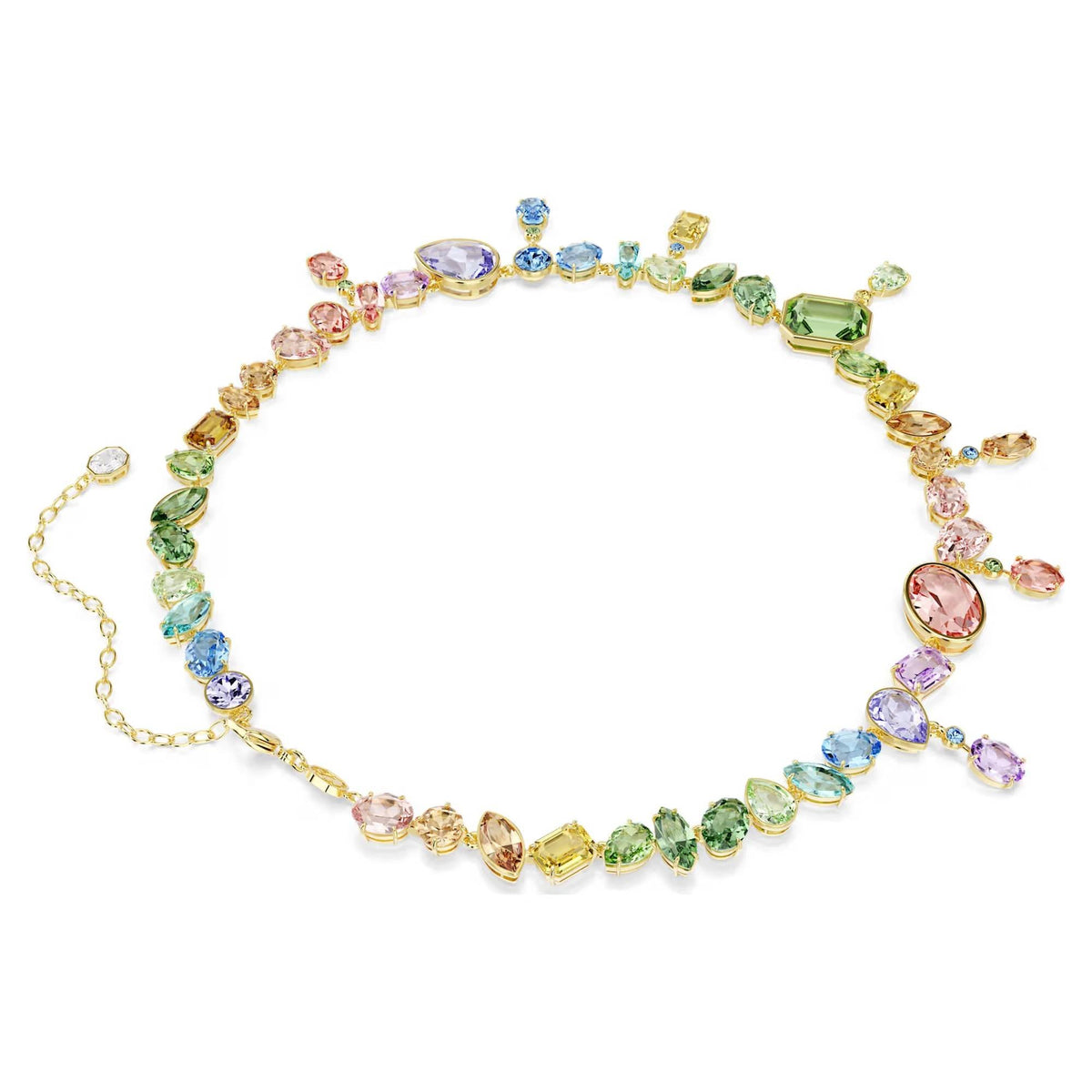Swarovski Halskette Damen Gema All Around Ombre Mehrfarbig Goldfarben 5737443