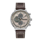 Timberland Analoguhr Herren Sterling Dual Time Silberfarben Braun TDWGF2182903