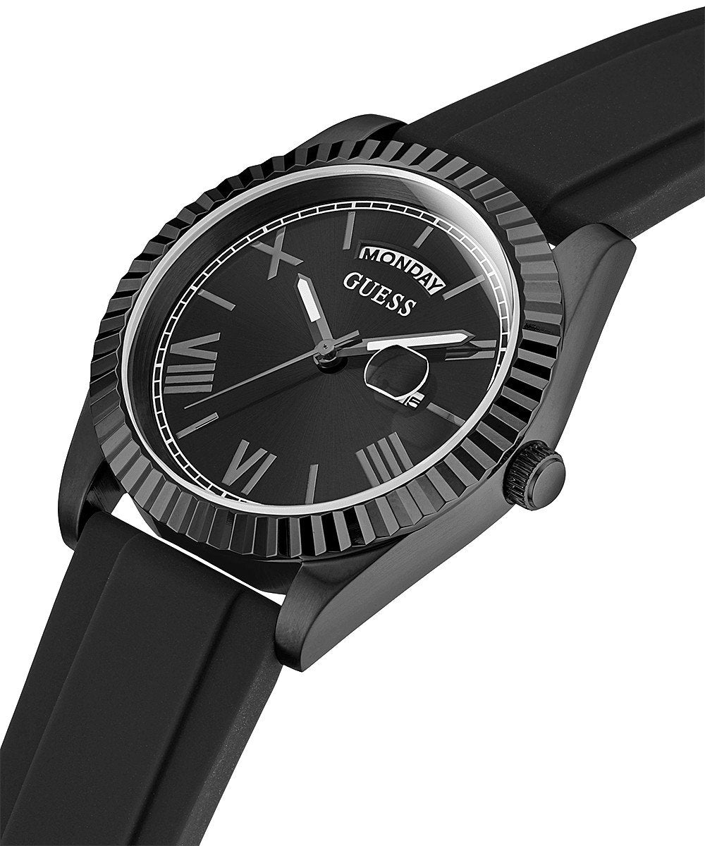Guess Herren Armbanduhr CONNOISSEUR 42 mm Armband Silikon GW0335G1