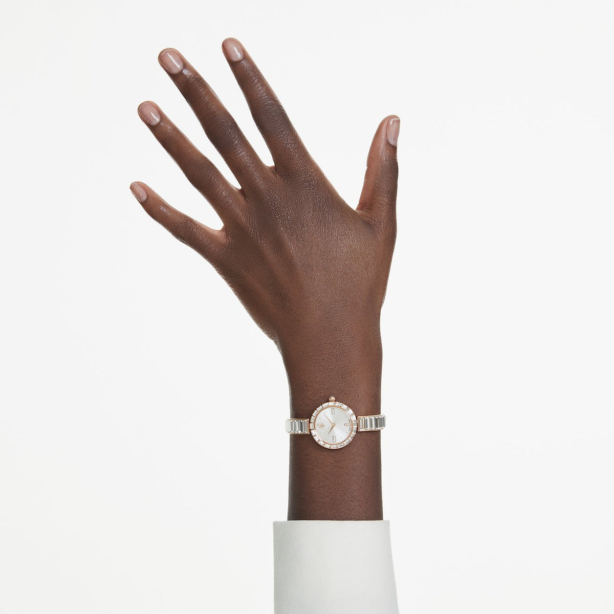 Swarovski Armbanduhr Damen Matrix bangle White roségold 5677484