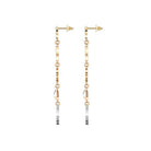 Philipp Plein Damen Ohrringe Ohrhänger PP ELEMENTS Goldfarben, Weiß PJ4EA05EU