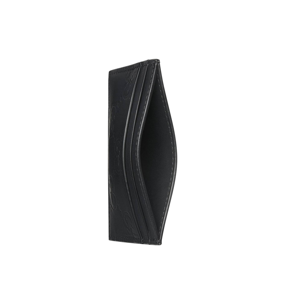 Gucci Geldbörse Unisex Rubberized Leather Small Wallet Schwarz 771315 AAC0L 1000