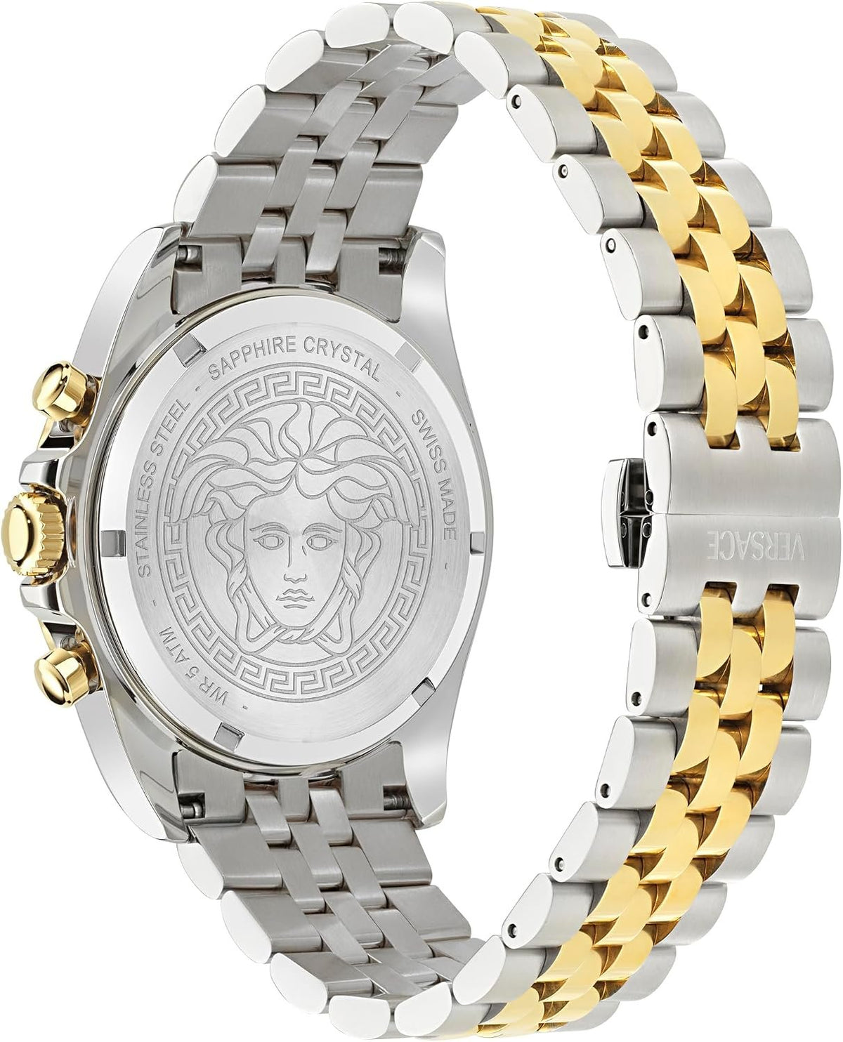 Versace Herren Chronograph Quarz Armbanduhr Greca Chr Wave