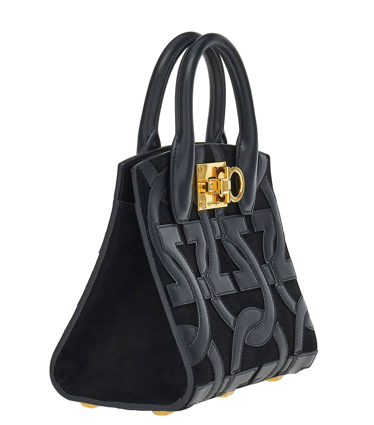 Salvatore Ferragamo Handtasche Damen Gancini Schwarz 214297 759405