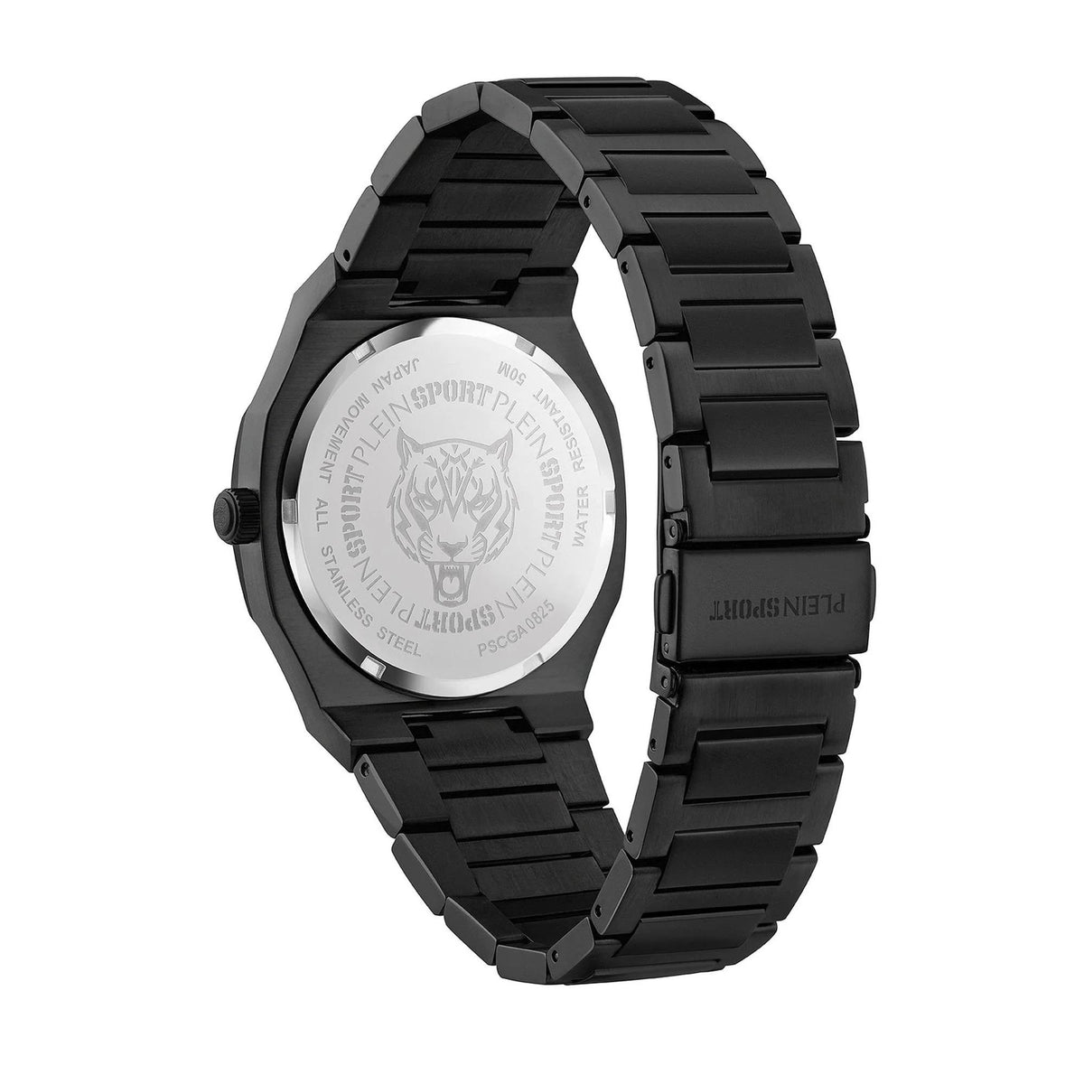 Plein Sport Herrenuhr Metronaut PSCGA0825 Schwarz IP 42 mm